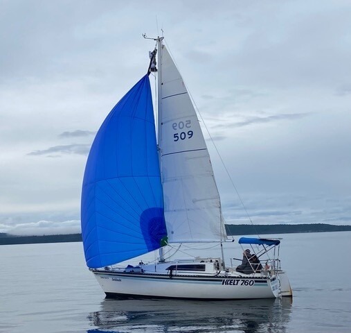 Solitude's new spinnaker