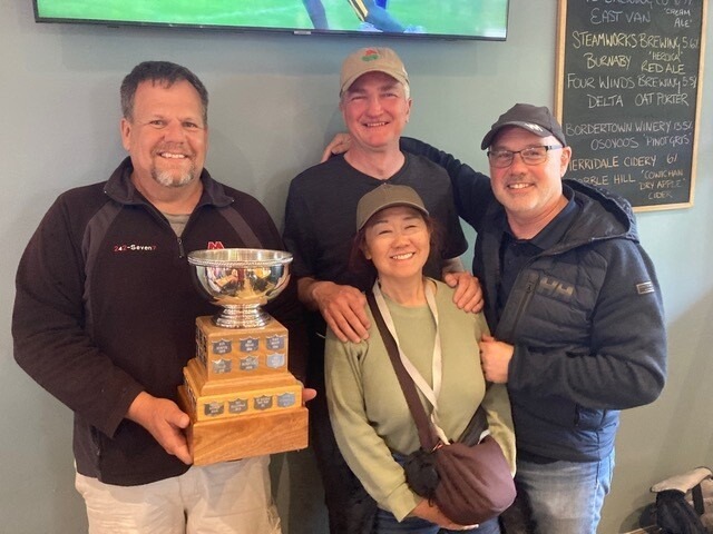 Colin Jackson and crew, proud winners of the 2026 Algerine   courtesy of Monique